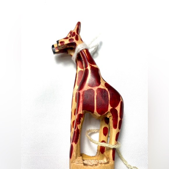 Giraffe Salad Serving Spoon / Fork 
Set  of 2 - Fair Trade from Kenya - Picture 5 of 8